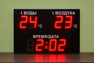 Уличное светодиодное метеотабло для круглосуточной работы