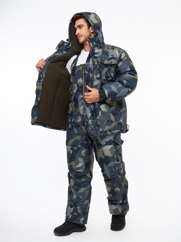 Зимний костюм Горка 8 (Кубики) – утеплённая спецодежда от Spetzobuv