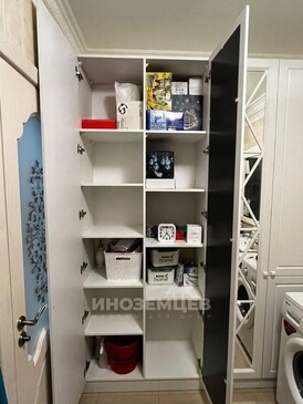 Внутреннее наполнение шкафа для ванной: полки и секции