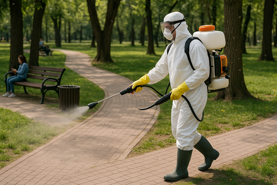 Дезинсекция парка