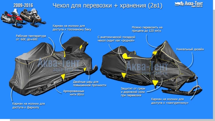 Чехол для снегохода