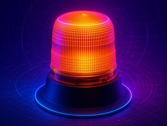 Проблесковый маяк ДОПОГ на крыше грузовика — установка для допуска к перевозке опасных грузов