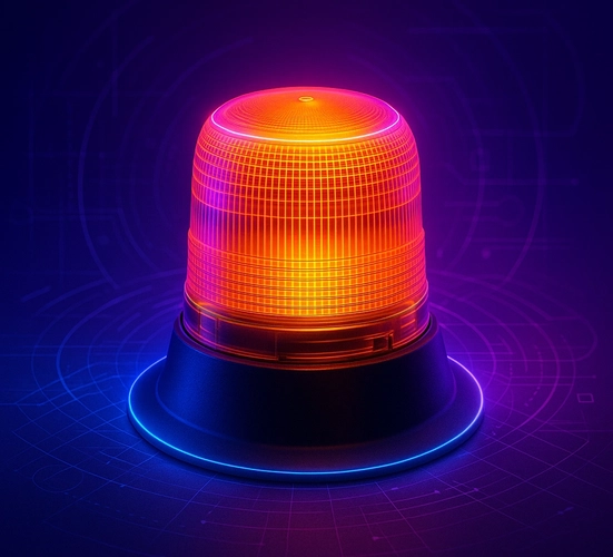 Проблесковый маяк ДОПОГ на крыше грузовика — установка для допуска к перевозке опасных грузов