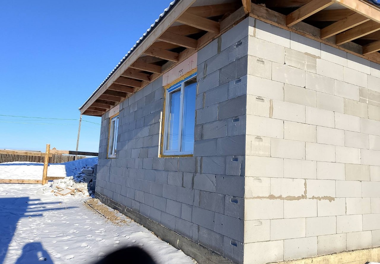 Готовый дом из газобетона