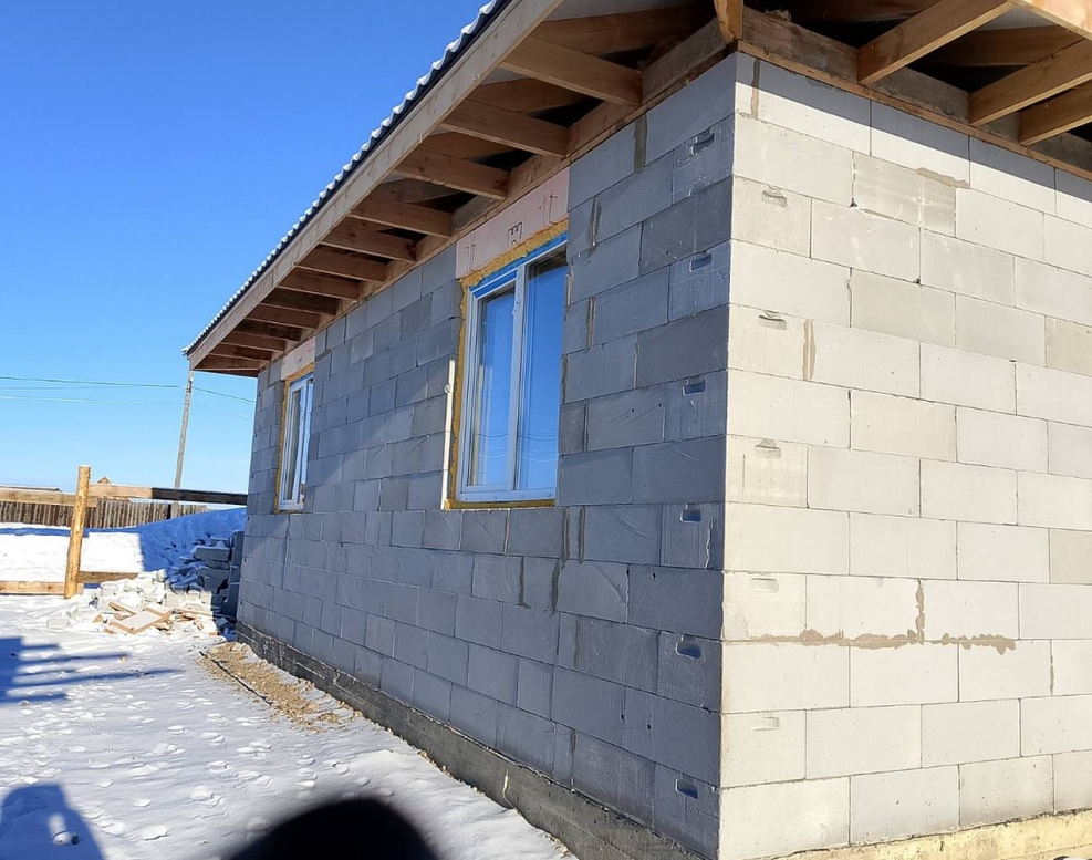 Готовый дом из газобетона