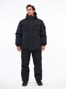 Зимний костюм Горка 8 (Чёрный) – утеплённая спецодежда от Spetzobuv