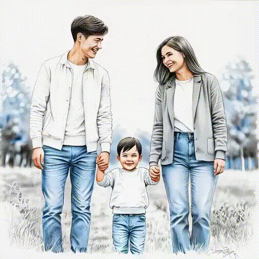 Счастливая семья с мини-сервером SOHOserver