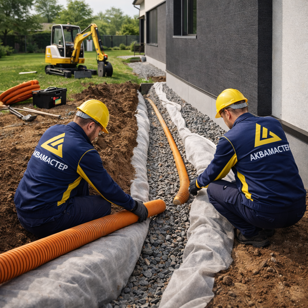 Решаем самые сложные проекты по осушению участков и фундаментов, от проекта до монтажа 48 часов, опы