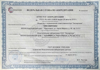Аккредитованная лаборатория для проведения СОУТ ООО "Экспертиза"