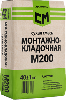 Монтажно кладочная смесь м200