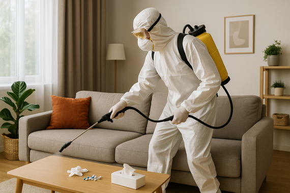 Дезинфекция гостиной