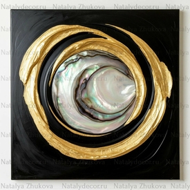 Картина из коллекции Натальи Жуковой " Black Gold Pearl "