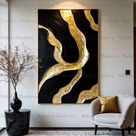 Картина из коллекции Натальи Жуковой " Black Gold Pearl "