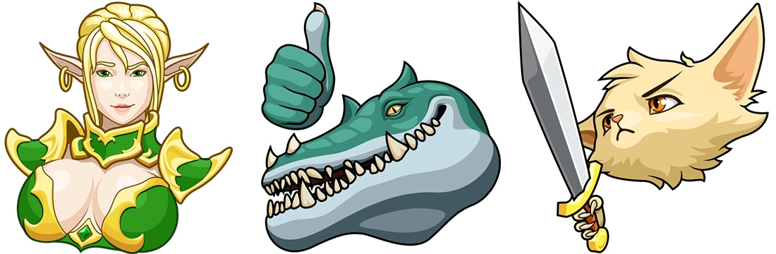 эмоции, стикеры, эльф, кот, крокодил