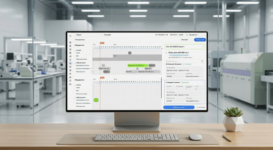 Автоматизация планирования производства система сама распределяет задачи по оборудованию и сменам