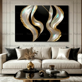 Картина из коллекции Натальи Жуковой " Black Gold Pearl "
