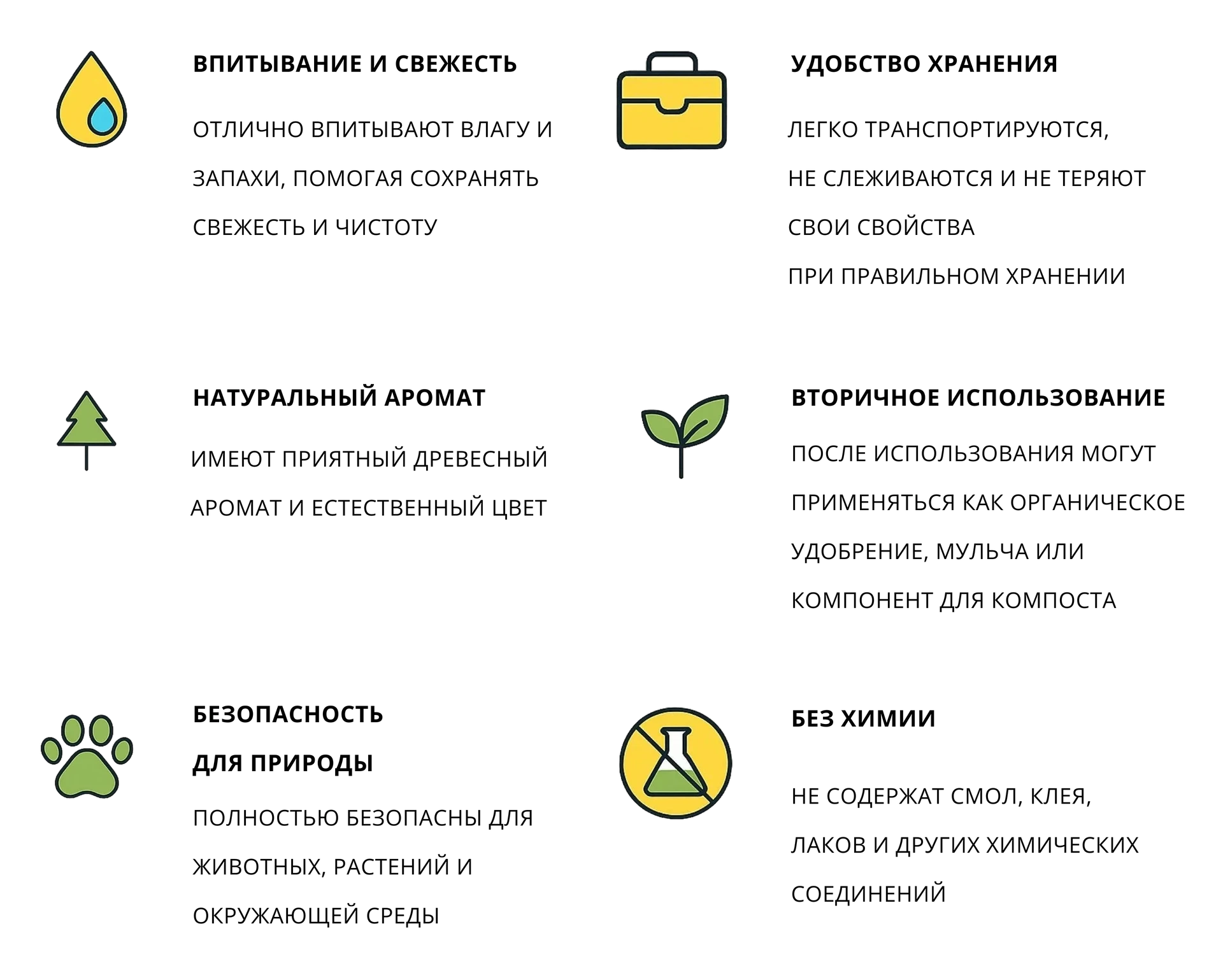 Преимущества опилок