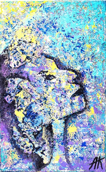 Emotional painting on spiritual awakening
