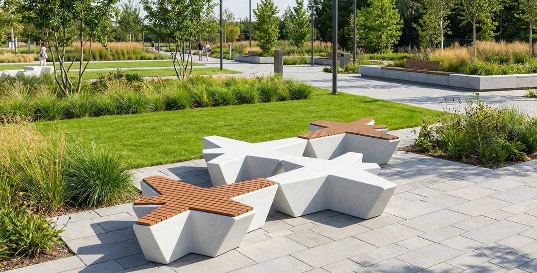 Уличная мебель ODDS из бетона