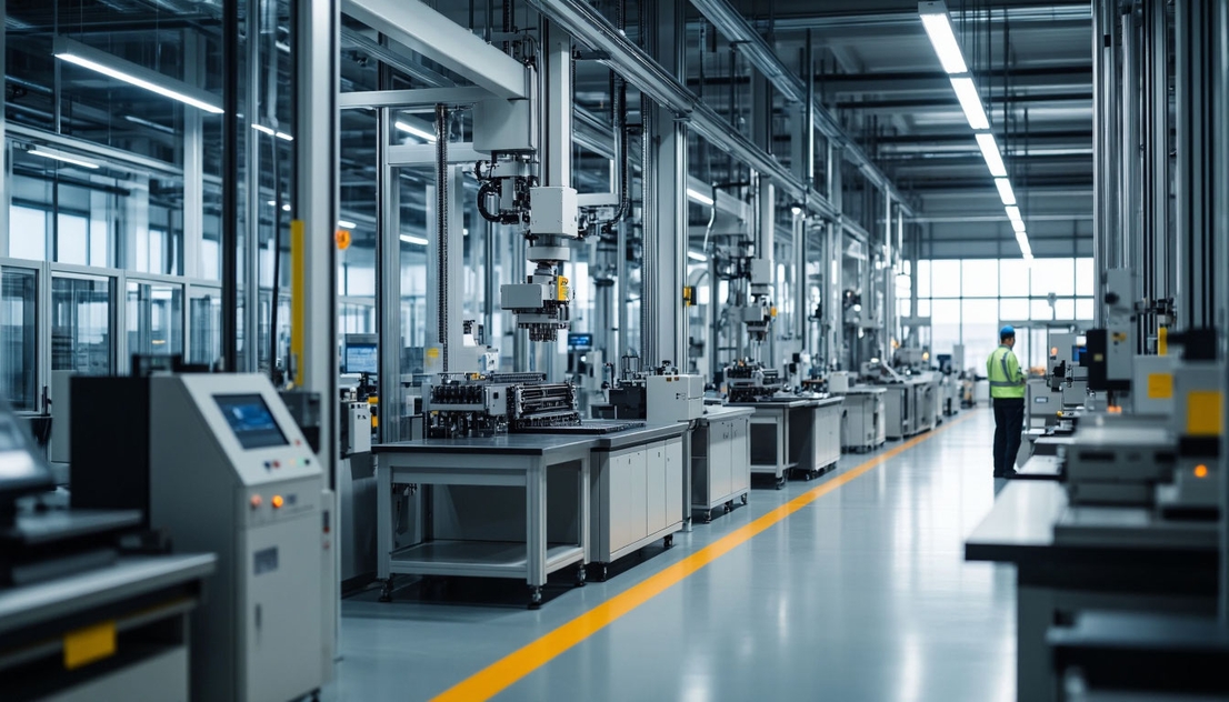 Станок в окружении вспомогательного инвентаря