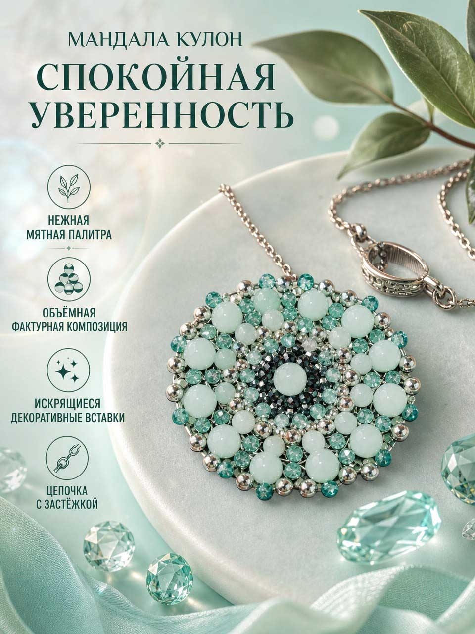 Мандала Спокойная Уверенность – сакральный узор для обретения внутреннего баланса,купить мандалу 