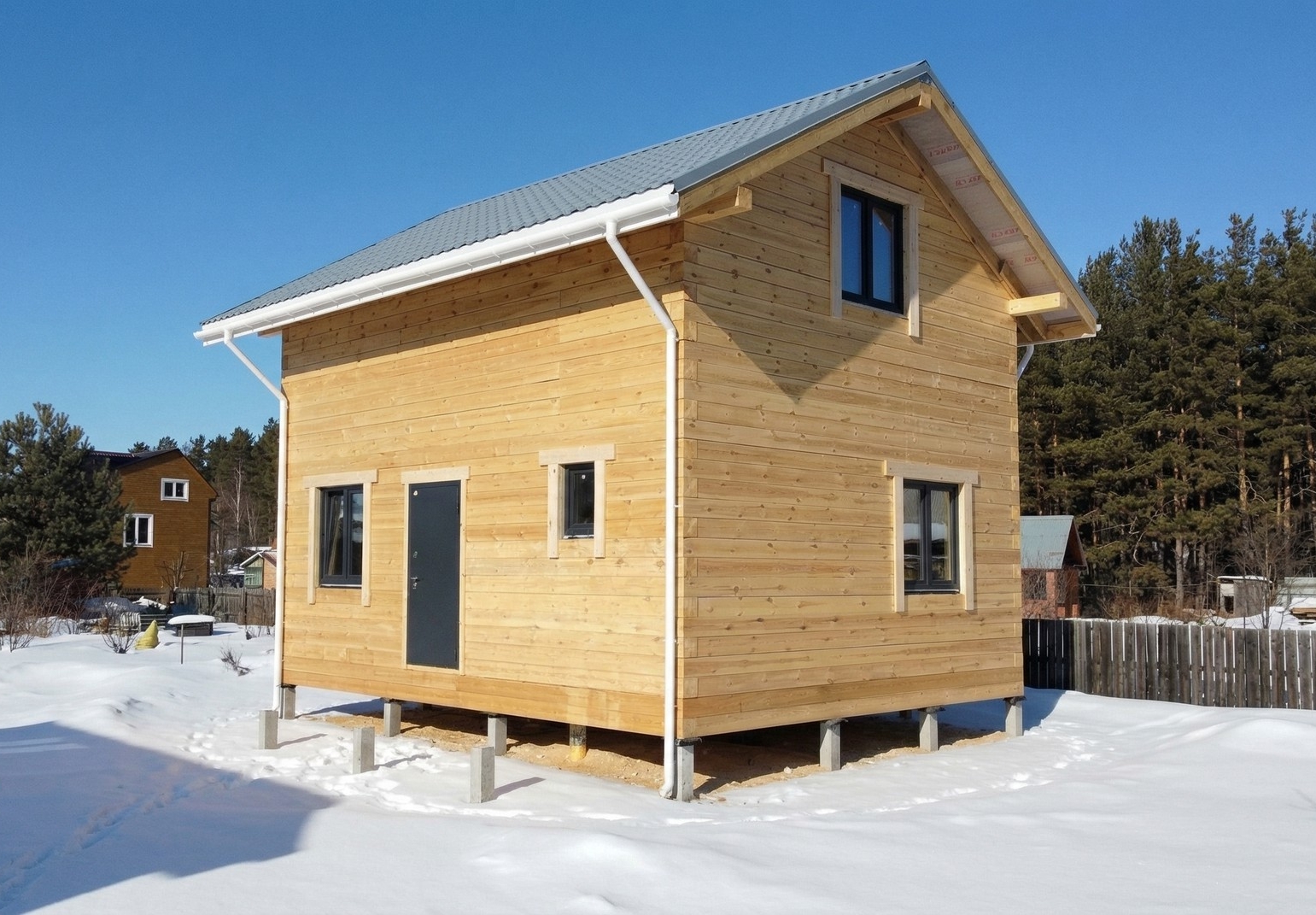 Готовый дом из газобетона