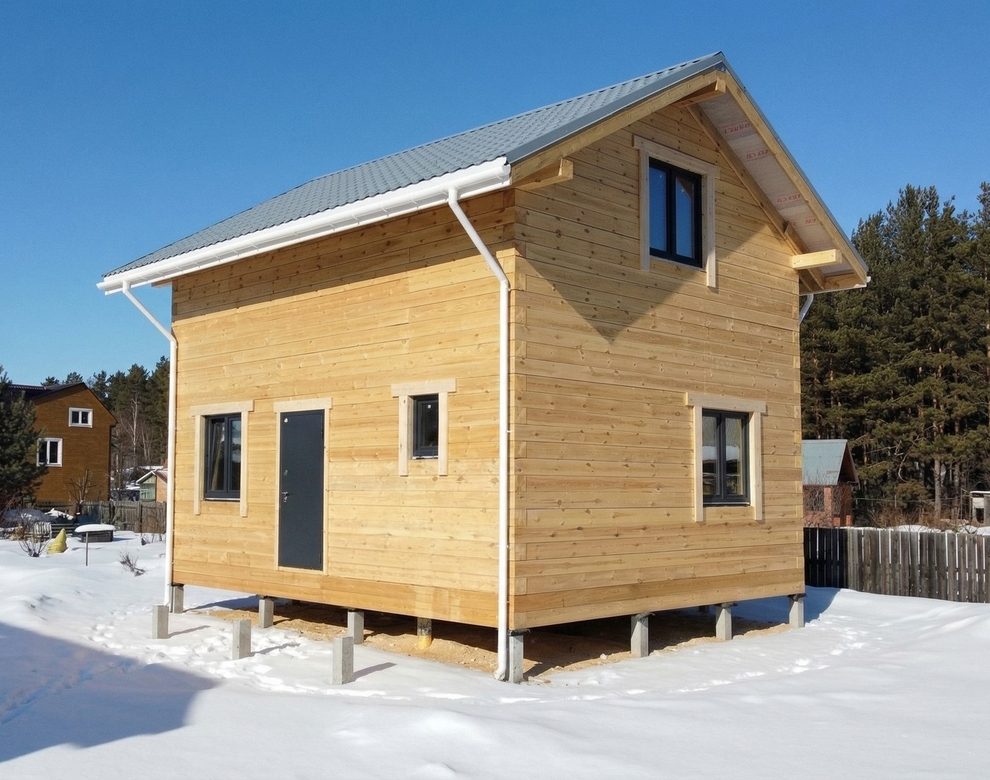 Готовый дом из газобетона