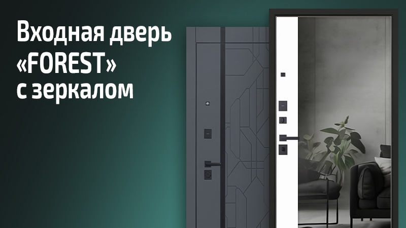 Входная дверь с зеркалом Форест