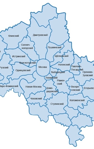 Районы Московской области, где можно заказать наши услуги