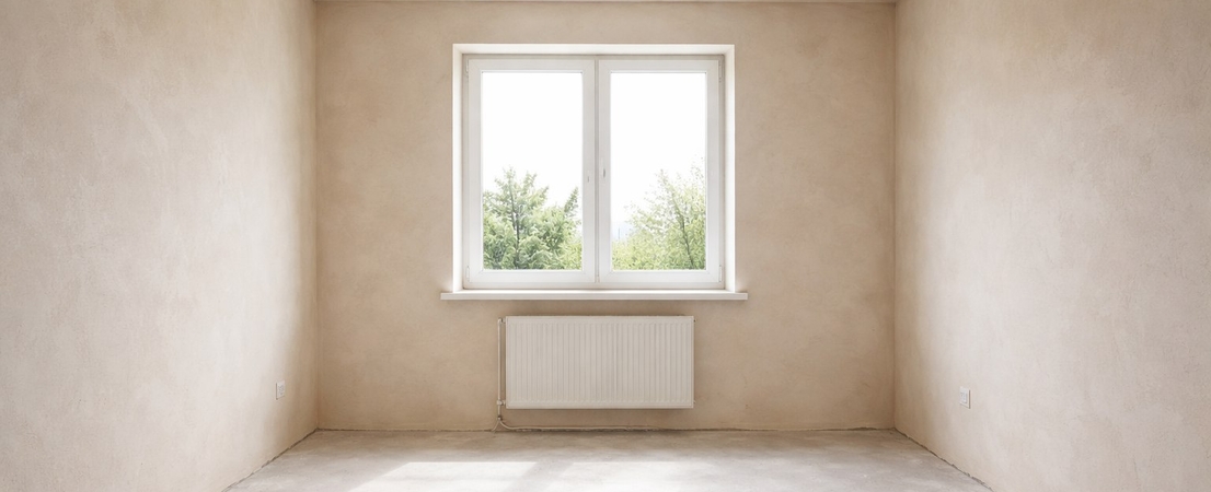 оштукатуренные стены