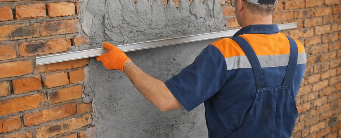 нанесение штукатурки