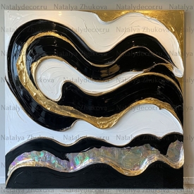 Картина из коллекции Натальи Жуковой " Black Gold Pearl "