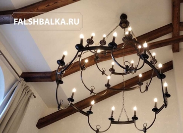декоративные балки цвета венге в Крекшино