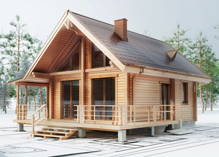 Готовый утеплённый каркасно-щитовой дом для постоянного проживания в Краснодаре