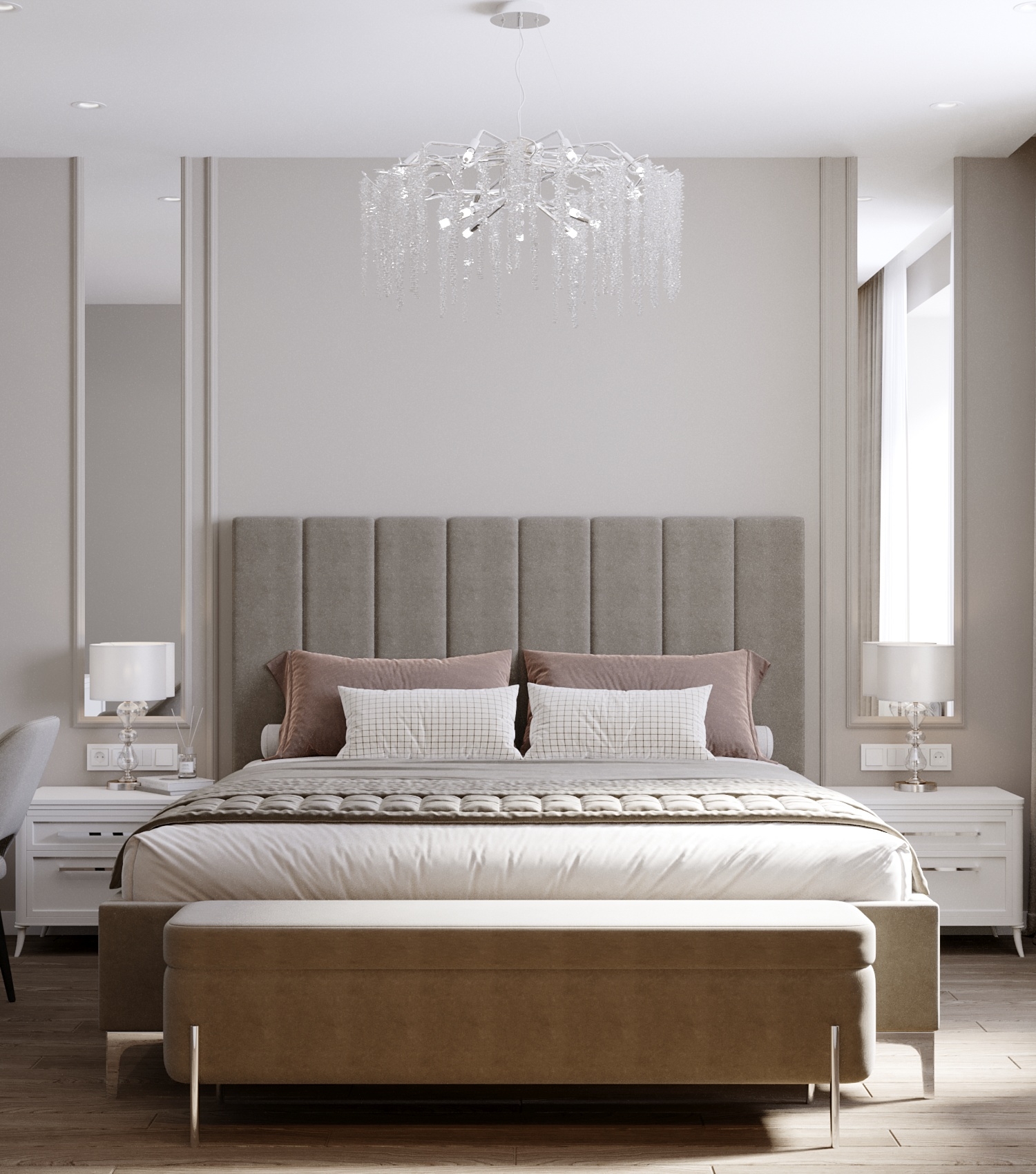 Интерьер красивой кухни в коттедже в поселке Обухово