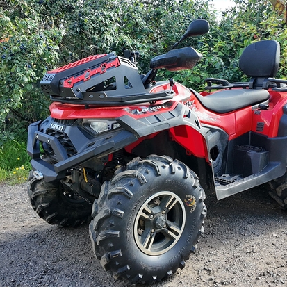 Вынос радиатора Атом на квадроцикле Loncin 550