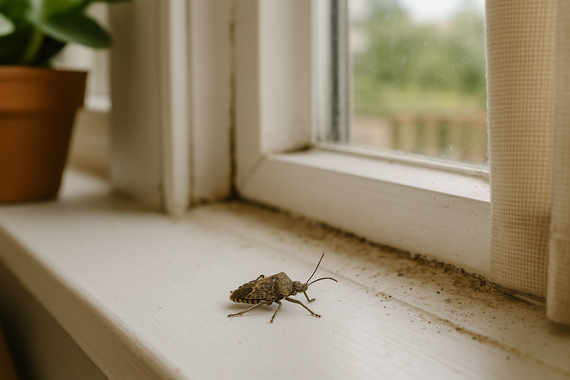 Клоп на подоконнике