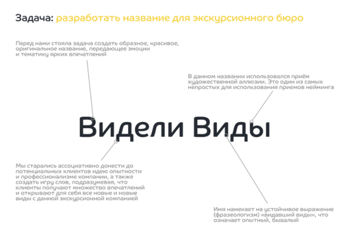 Пример нейминга и лого Видели Виды