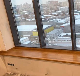 Изготовление подоконников из дерева на заказ в Уфе от компании ЭкоМассивУфа