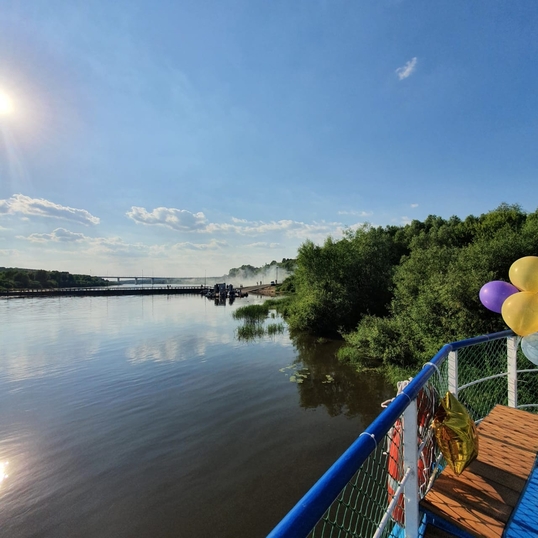 река Ока вид с теплохода