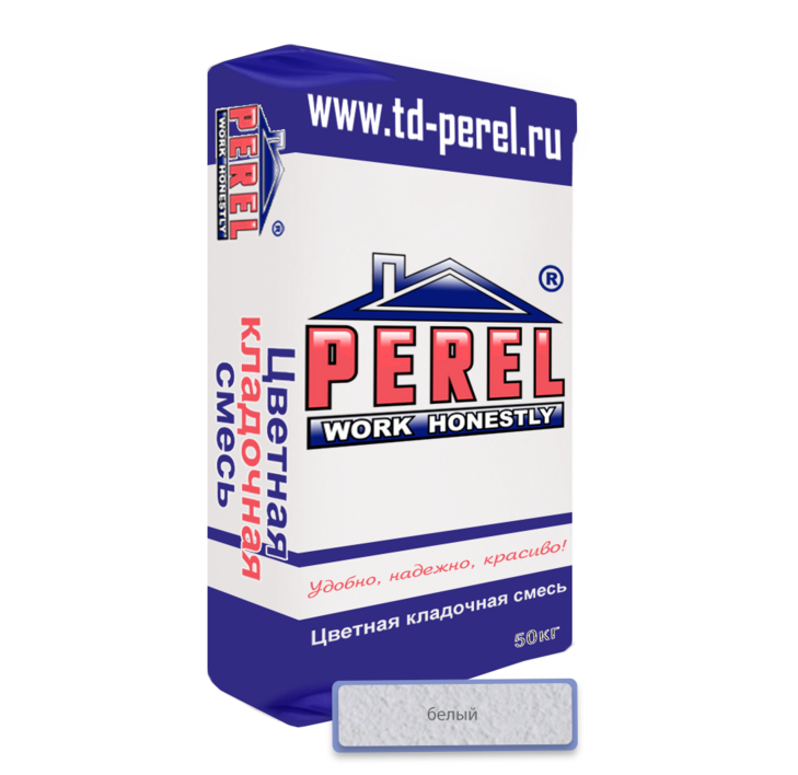 Цветная кладочная смесь PEREL SL белая