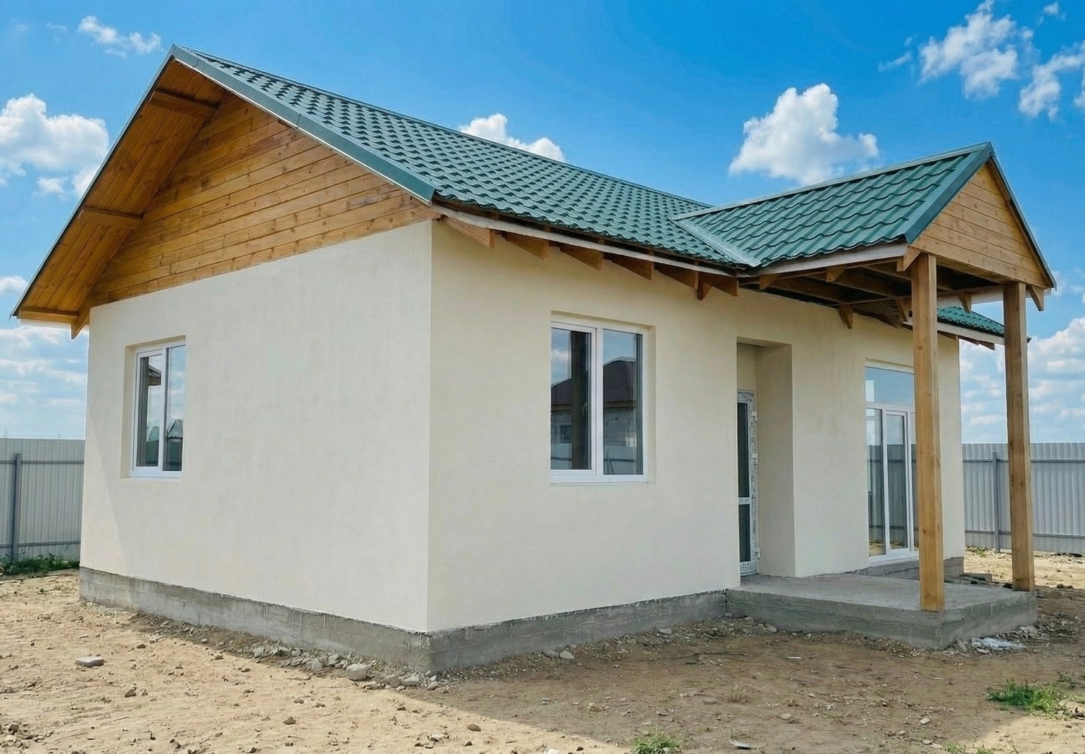 Готовый дом из газобетона