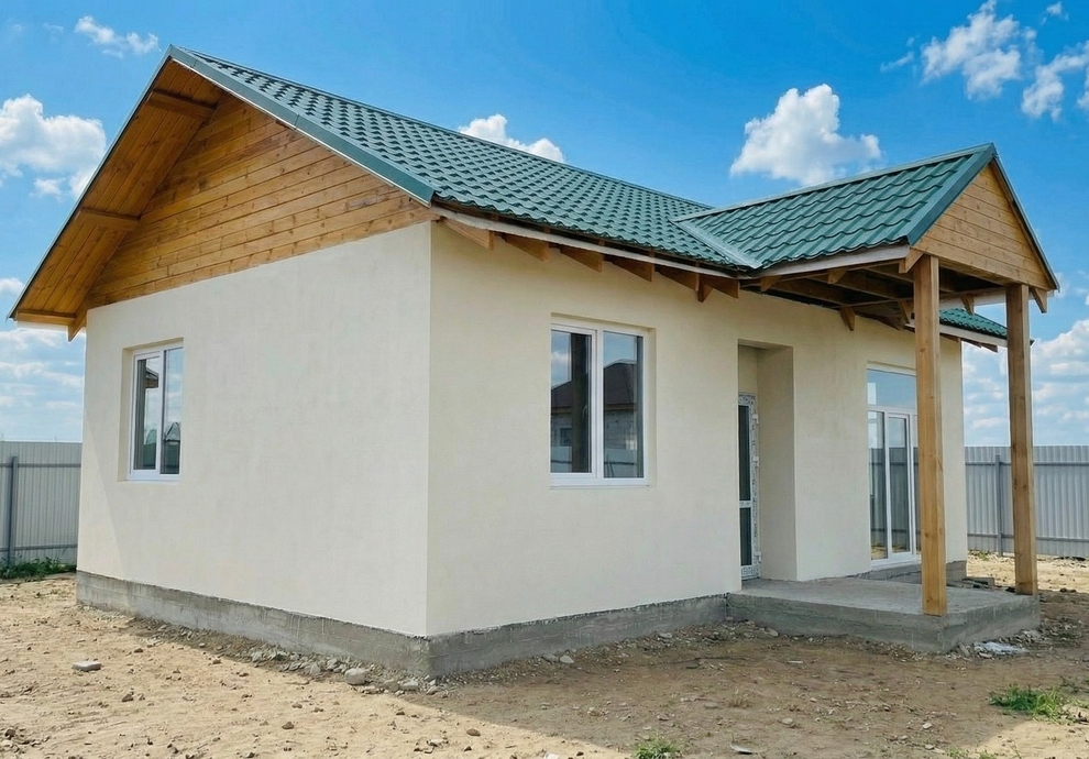 Готовый дом из газобетона