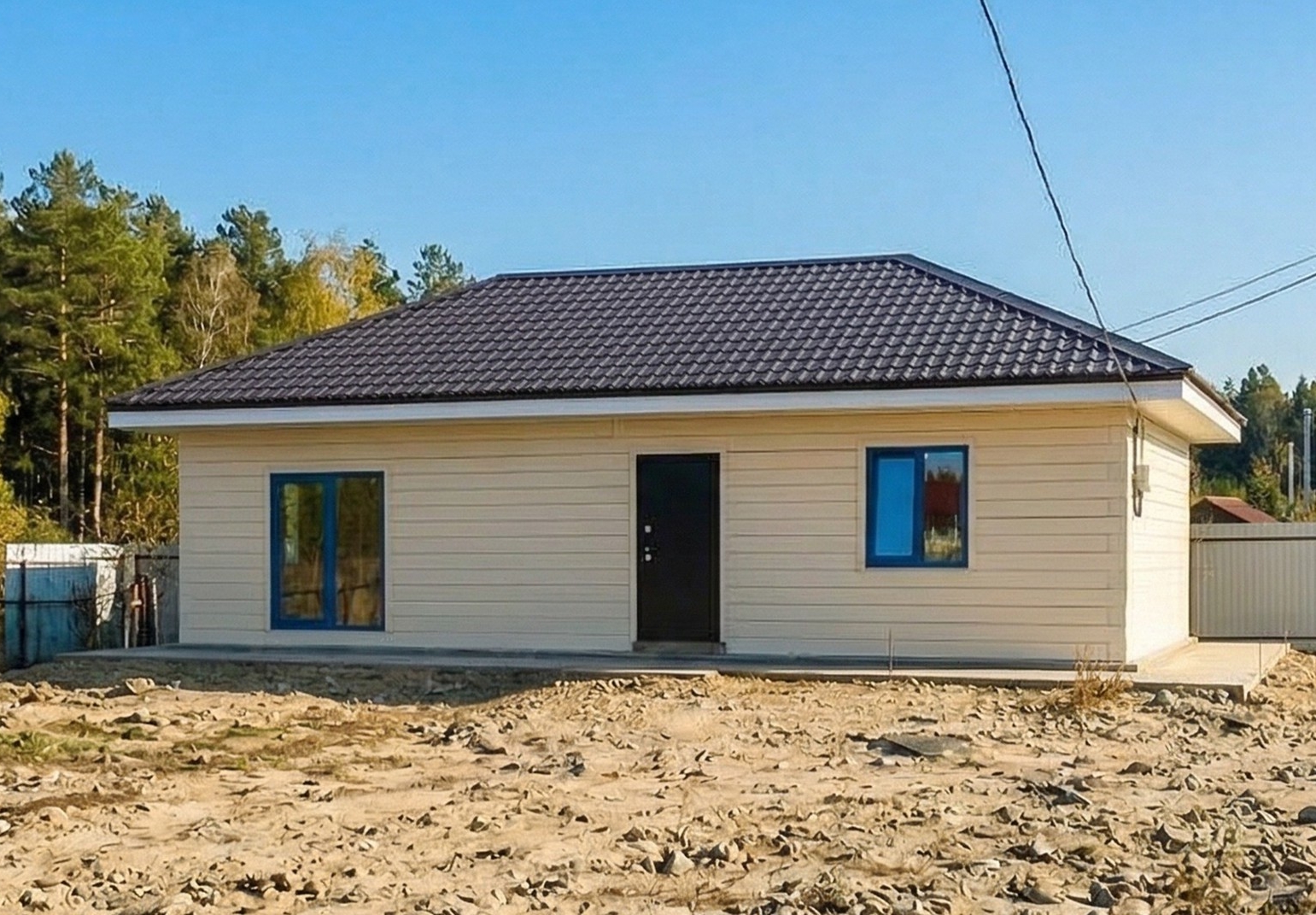 Готовый дом из газобетона