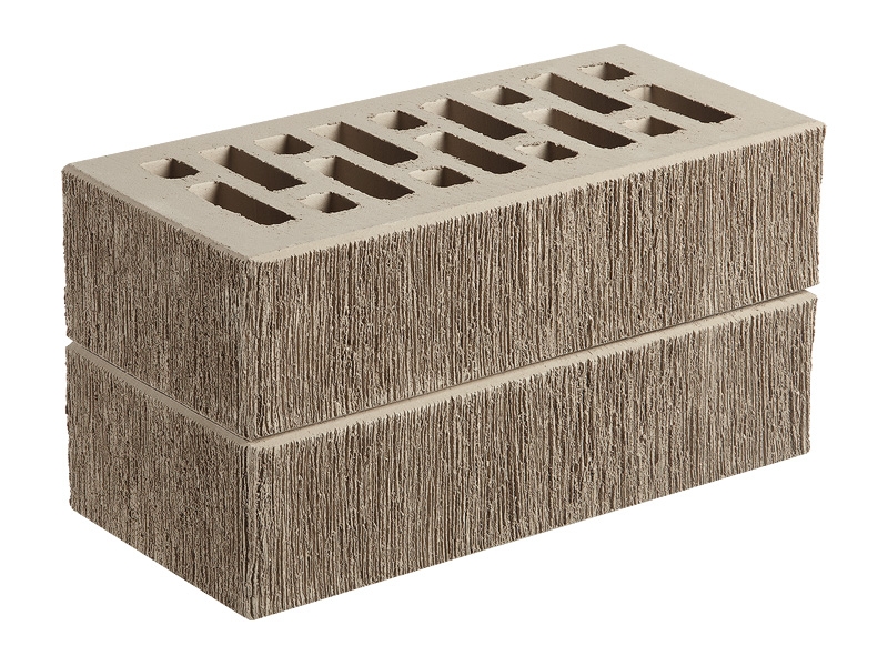 Кирпич серый облицовочный бархат