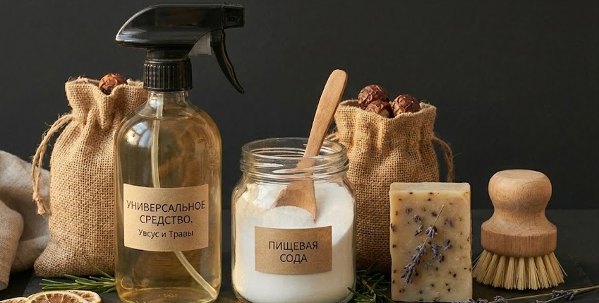 Экологичная бытовая химия, натуральные средства для уборки и стирки без вредных добавок EcoShop