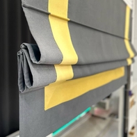 Римские шторы с кантом на окна