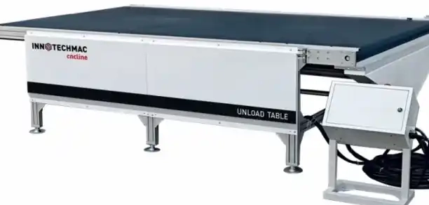 Автоматический разгрузочный конвейер INNOTECHMAC UNLOAD TABLE — выгрузка деталей за 30 сек