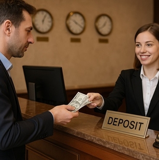 внесение депозита в отеле