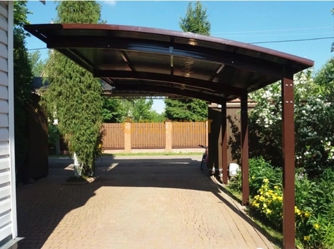 Проектирование, производство, монтаж консольного навеса в Уфе от компании "АктивСтрой"